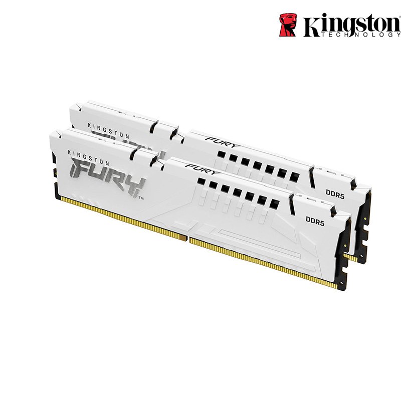 Kingston 金士頓 16GB*2 32G DDR5-5600 FURY Beast 獸獵者 白色散熱片 CL36 KF556C36BWEK2-32