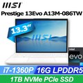 MSI微星 Prestige 13Evo A13M-086TW(i7-1360P/16G/1T SSD/W11P/FHD+/13.3)商務筆電