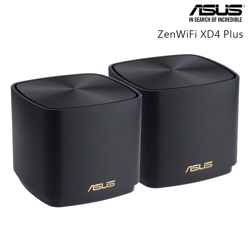 ASUS 華碩 ZenWiFi XD4 Plus AX1800 Mesh WI-FI 6 雙頻 無線 路由器 黑色 雙入組