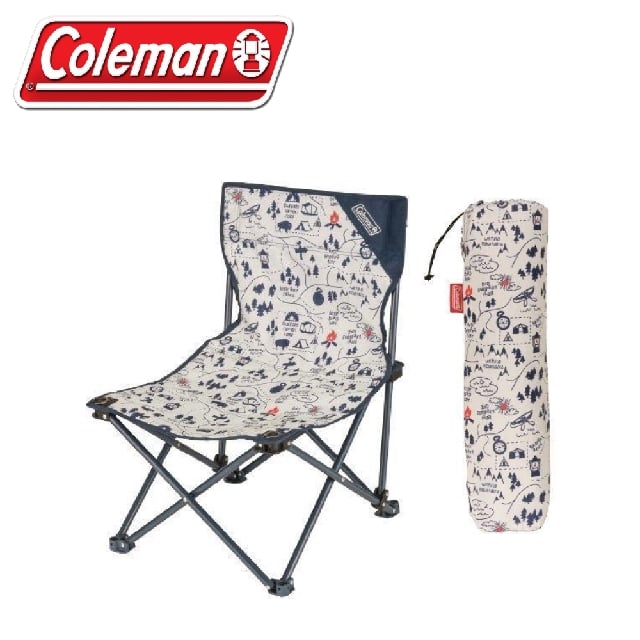 【Coleman 美國 露營地圖樂趣渡假休閒椅》】CM-33437/渡假休閒椅/折疊椅/折合椅/露營/附收納袋