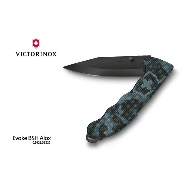 Victorinox Evoke BSH Alox 海軍迷彩色防滑鋁柄折刀(黑刃) -0.9425.DS222