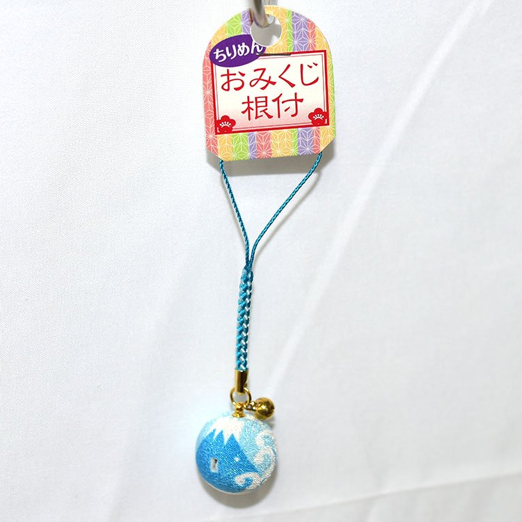 波浪與富士山 幸運大吉 開運籤 吊飾 日本製 緣起物 吉祥物