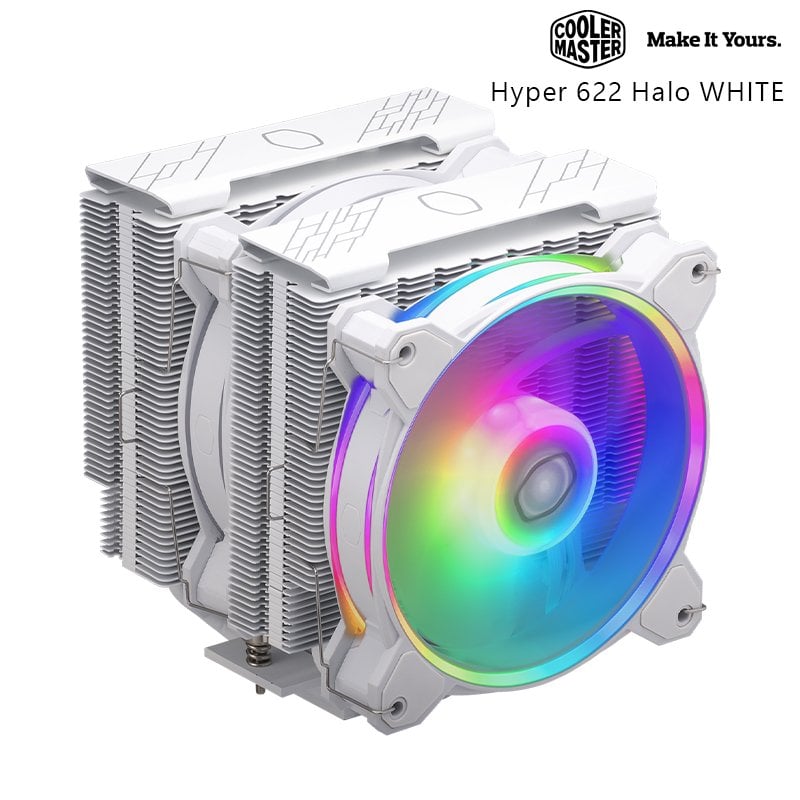 Cooler Master 酷碼 Hyper 622 Halo WHITE 6導熱管 雙塔 散熱器 白色 RR-D6WW-20PA-R1
