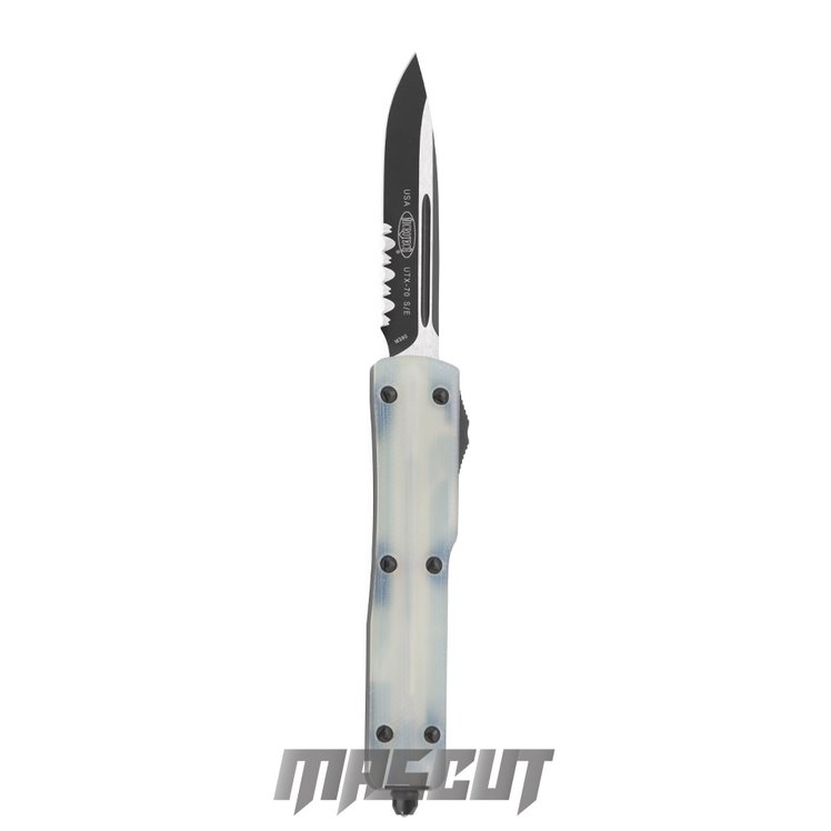 宏均-MICROTECH UTX-70 S/E BLK P/S G10 JAGE GR-彈簧刀(不二價) / AN-1280/148-2GTJGS