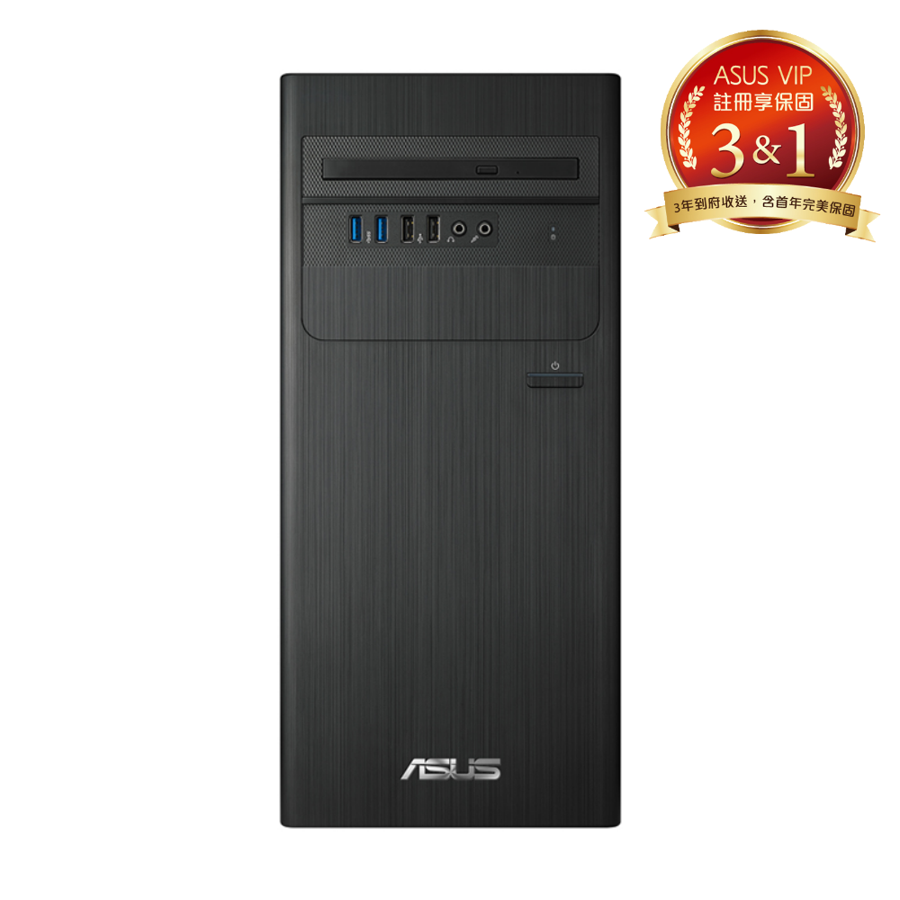 【華碩PC】ASUS H-S500TE-513400014W (i5-13400/8G/1T+256G/DVD/W11）桌上型電腦