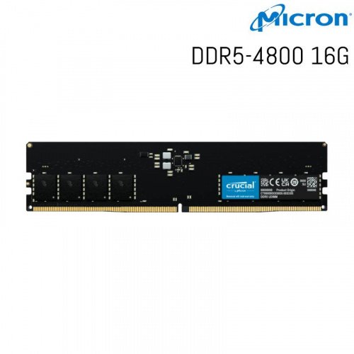 Micron 美光 Crucial DDR5-4800 16GB 桌上型記憶體 CT16G48C40U5 /紐頓e世界