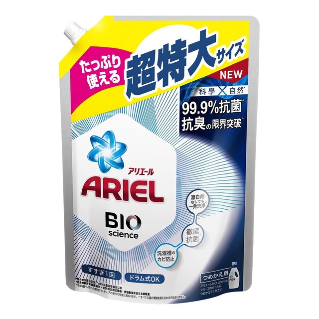 Ariel 抗菌抗臭洗衣精補充包 1100公克 日本製 洗衣精