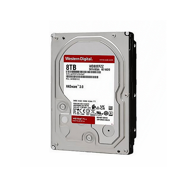 WD紅標Plus 8TB NAS專用3.5吋SATA HDD/3Y 硬碟 WD80EFZZ