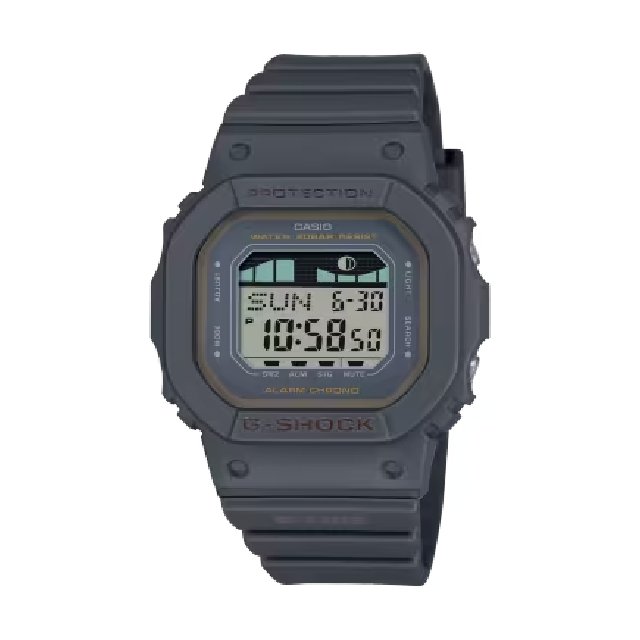 CASIO卡西歐G-LIDE GLX-S5600-1 潮汐月相電子錶/40.5mm/黑款