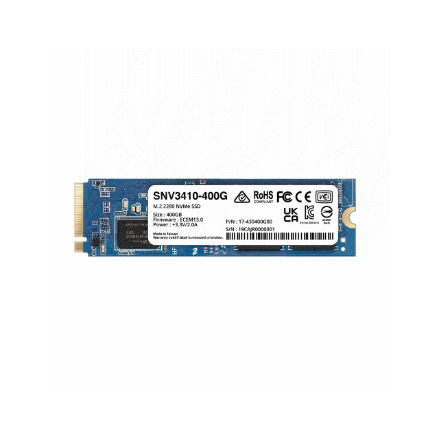 Synology Own Brand 400G M2 2280 SSD/5Y 硬碟 SNV3410-400G