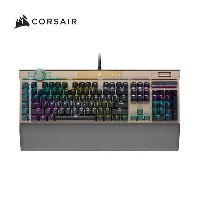 海盜船 CORSAIR K100 -玫瑰金 光軸RGB英文機械式電競鍵盤