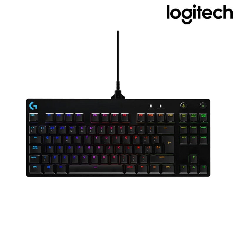 LOGITECH 羅技 G PRO 職業級 競技 機械式 電競 鍵盤 青軸V2 黑色 RGB /紐頓e世界