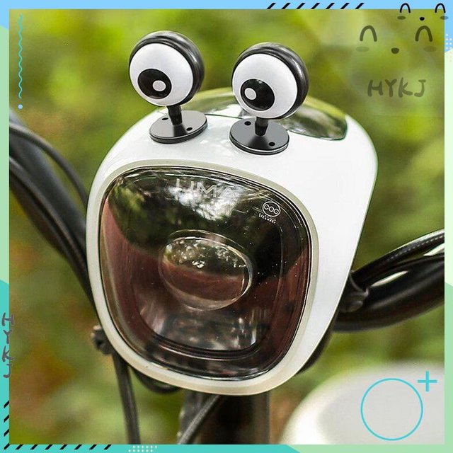 📃附發票 電動車眼睛裝飾品個性搞怪摩托車頭盔可愛裝飾電瓶車機車改造擺件(77元)