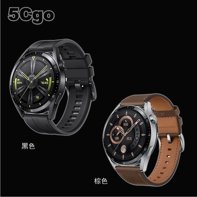 5Cgo【智能】HUAWEI Watch GT3 46mm智能手錶超長續航智能跑步教練雙頻五星系統 1年保 含稅