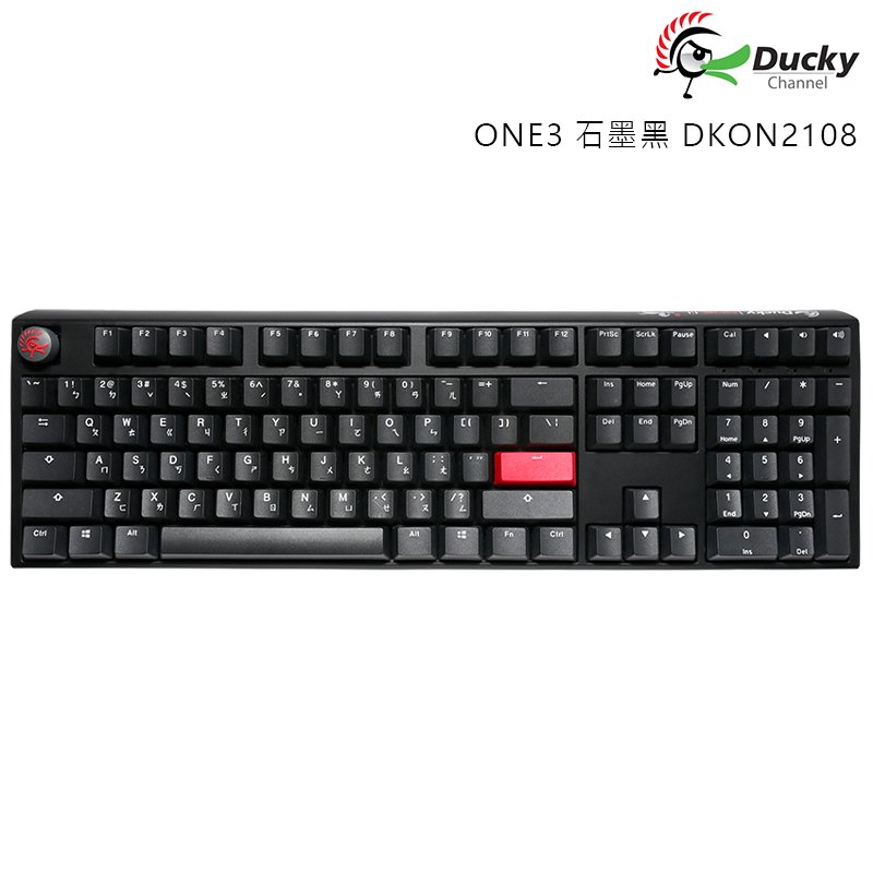 DUCKY 創傑 ONE3 石墨黑 DKON2108 中文 黑帽 黑蓋 茶軸 青軸 紅軸 機械 鍵盤 /紐頓e世界