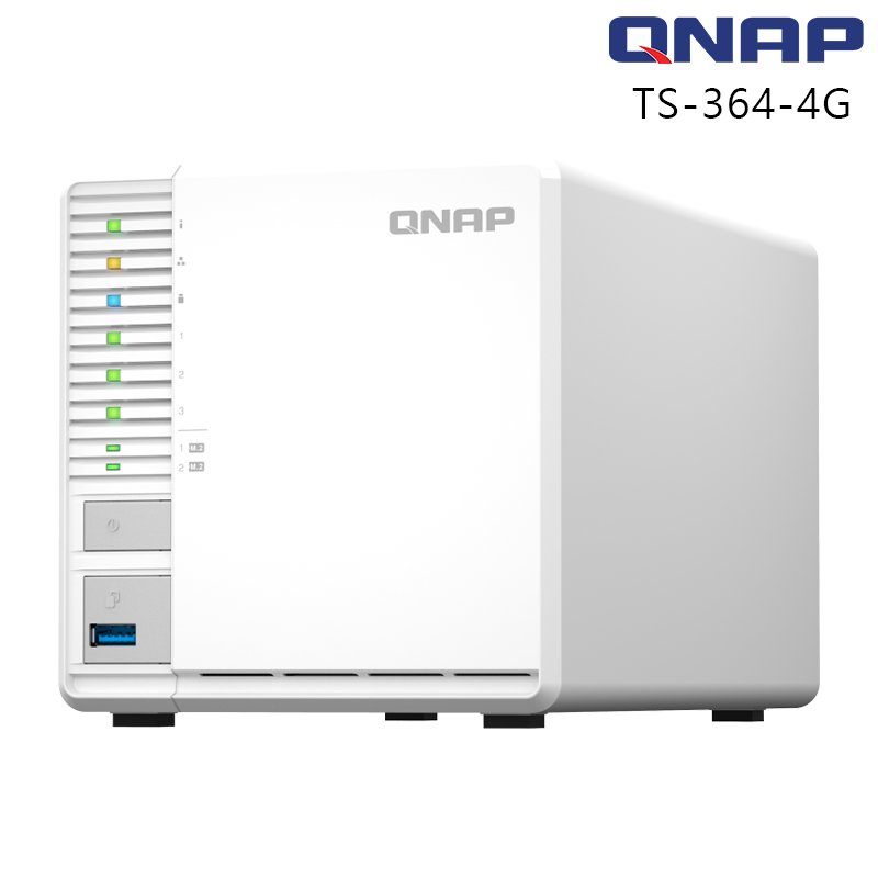 QNAP 威聯通 TS-364-4G 3Bay NAS 網路儲存伺服器