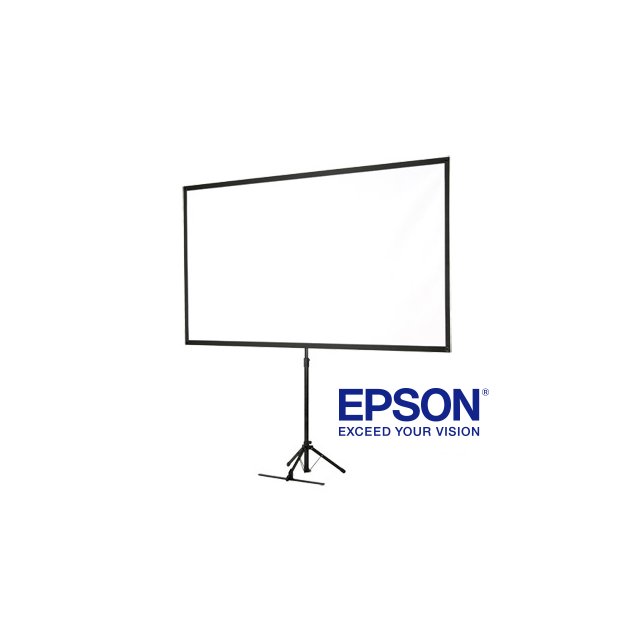【 大林電子】 EPSON 愛普森 日本80吋摺疊式巧攜投影布幕 ELPSC21