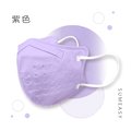 順易利-成人3D立體醫用口罩-紫色(一盒30入)