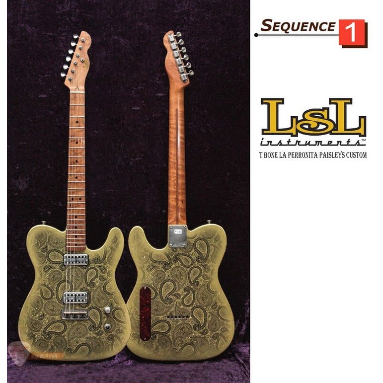 【爵士樂器】美國手工 LSL T Bone La Perronita Paisleys Custom 仿舊復刻 電吉他