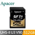 Apacer宇瞻 512GB SDXC U3 V90 記憶卡(290MB/s)
