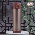 CLARE316不鏽鋼陶瓷彈跳保溫杯-500ml-玫瑰金
