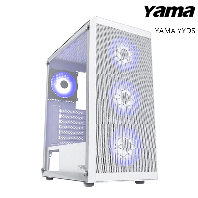 YAMA 雅瑪 YYDS ATX 玻璃透側 機殼 白色 /紐頓e世界