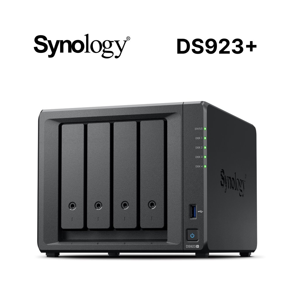 【hd數位3c】Synology DS923+【4Bay】AMD R1600 雙核心 2.0GHz/4GB D4 ECC(max 32G)【下標前請先詢問 客訂出貨】