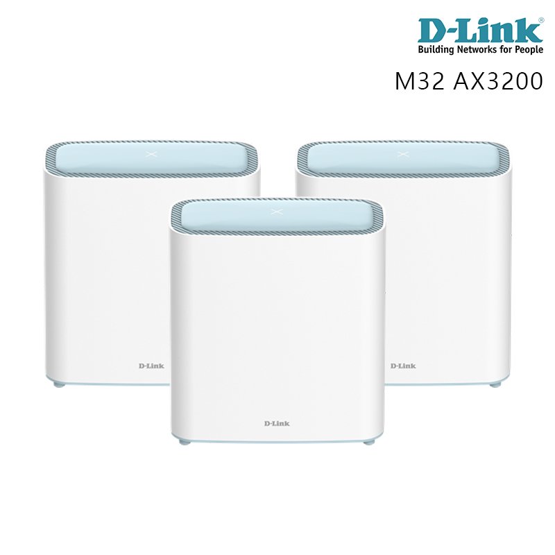 D-Link 友訊 M32 AX3200 Wi-Fi 6 Mesh Eagle Pro AI 智慧 雙頻 無線路由器 三包裝 /紐頓e世界