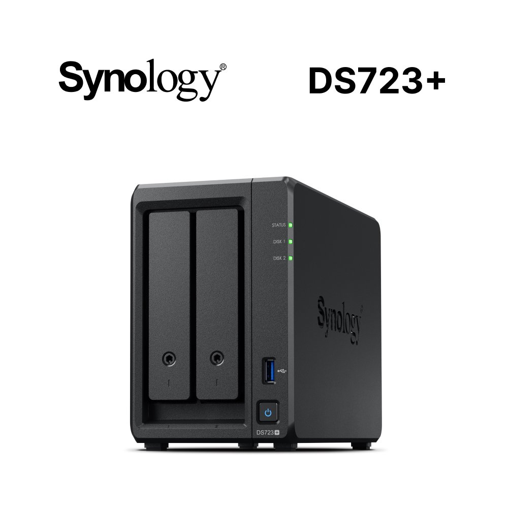 【hd數位3c】Synology DS723+【2Bay】AMD R1600 雙核心 2.0GHz/2GB D4 ECC(max 32G)【下標前請先詢問 客訂出貨】