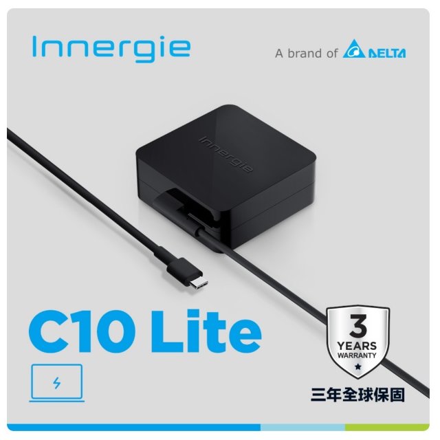 台達電 Innergie C10 Lite 100瓦 USB-C 筆電充電器 3M線 MAC ASUS ACER