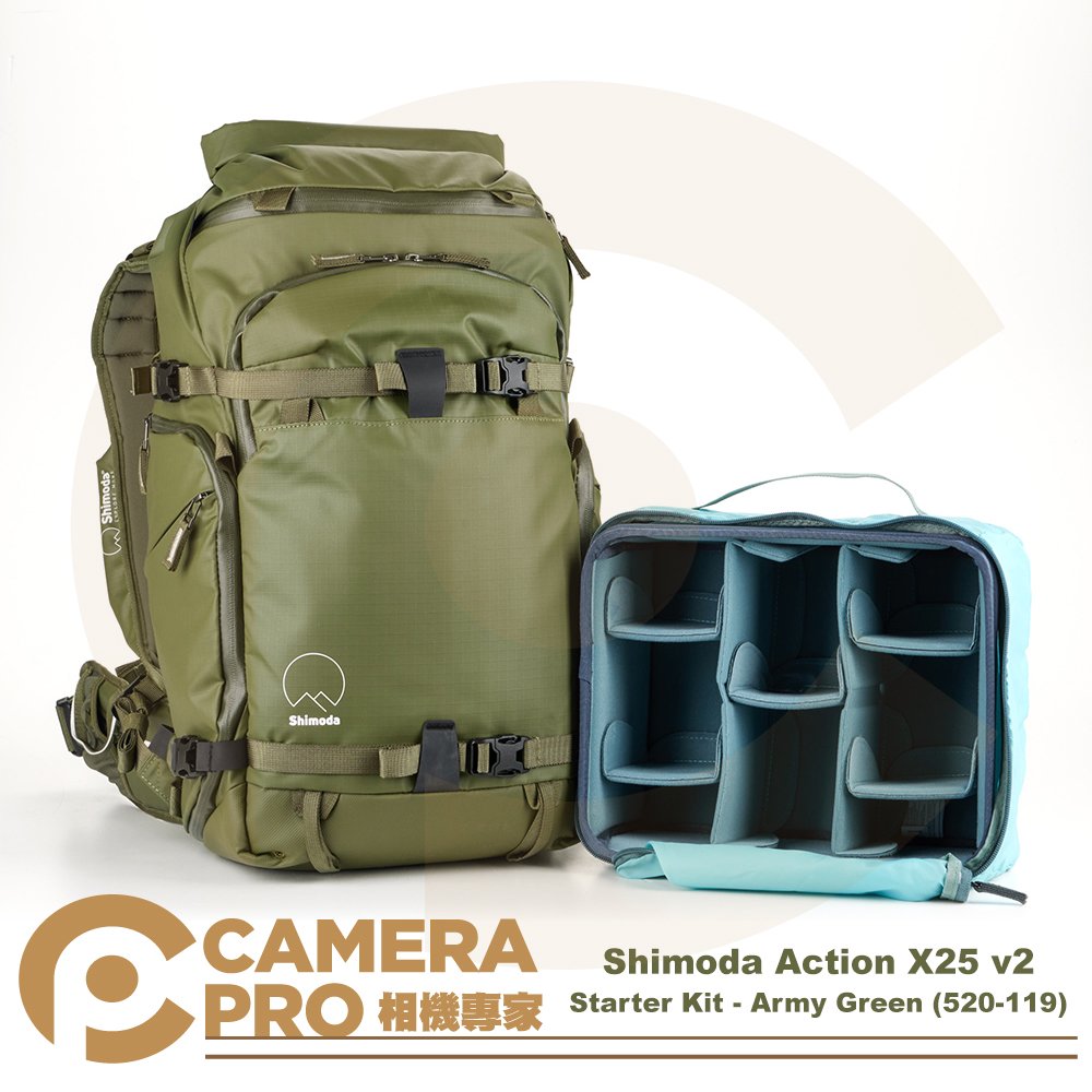 ◎相機專家◎ Shimoda Action X25 v2 超級後背包 軍綠色 含內袋/雨套 520-119 公司貨