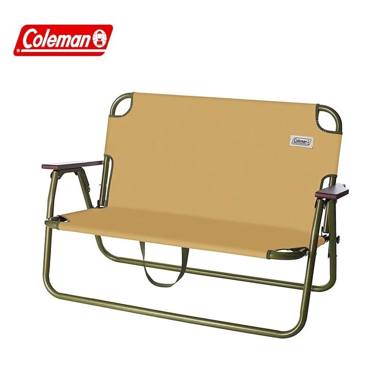 美國 Coleman 輕鬆摺疊長椅 土狼棕 CM-34676 雙人椅 折疊椅
