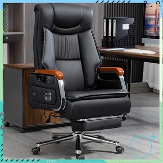 【HYKJ】📃附發票 真皮老板椅 可躺 多功能電腦椅 可躺午睡 大班椅總裁按摩書房辦公椅子(11074元)