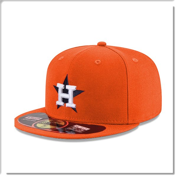 【ANGEL NEW ERA】NEW ERA MLB 休士頓 太空人 59FIFTY 復古 正式球員帽 橘色 棒球帽