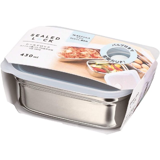 pearl life 不鏽鋼保存盒 430ml TAKAYA鷹屋 密封盒 備料 保鮮盒 便當盒 醃漬盒 醃漬 泡菜 冰箱