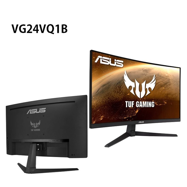 米特3C數位–ASUS 華碩 TUF Gaming VG24VQ1B Full HD/165Hz 23.8吋曲面電競螢幕