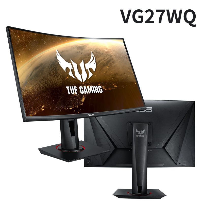 米特3C數位–ASUS 華碩 TUF Gaming VG27WQ WQHD/165Hz/1ms 27吋曲面電競螢幕