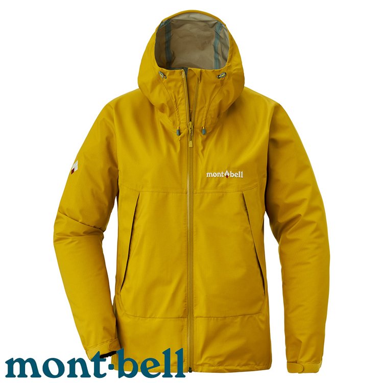 【台灣黑熊】日本 mont-bell Thunder Pass 女款 防風防水透氣外套 風雨衣 DRY-TEC三層布 1128636 黃玉 (TOPAZ)