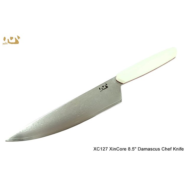 Xin Knives XinCore系列 67層大馬士革鋼 白G10柄 8.5〞主廚刀 - Ostap Hel 設計 (VG10核心)-BT XC127
