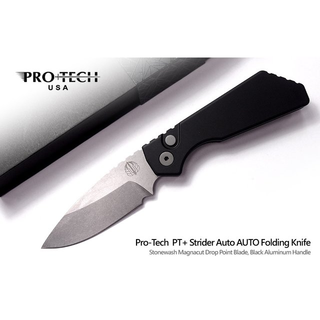 Protech PT+ Strider Auto黑鋁柄自動側彈刀(MAGNACUT鋼) -PROTECH PT201