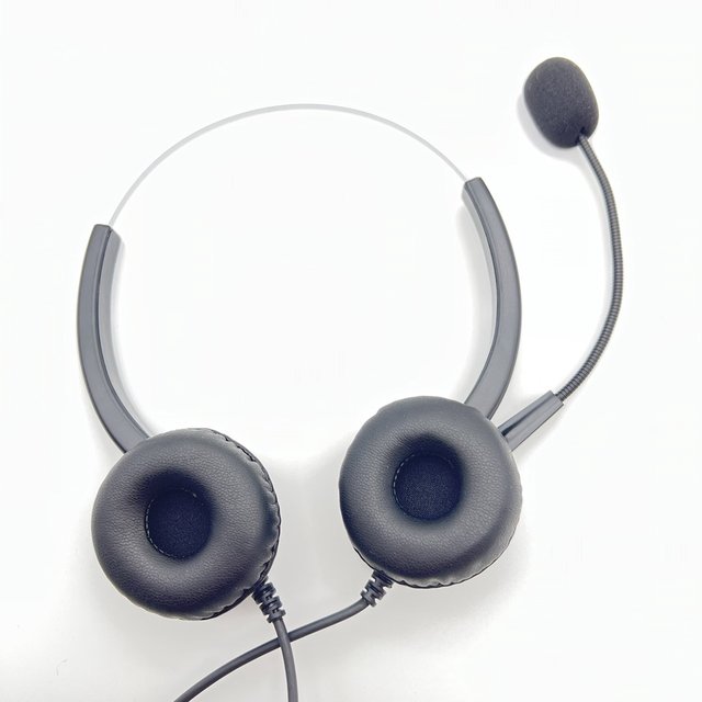 【中晉網路】雙耳耳機麥克風 DKP91BW 安立達 專用 水晶頭 客服人員耳麥 電話耳機
