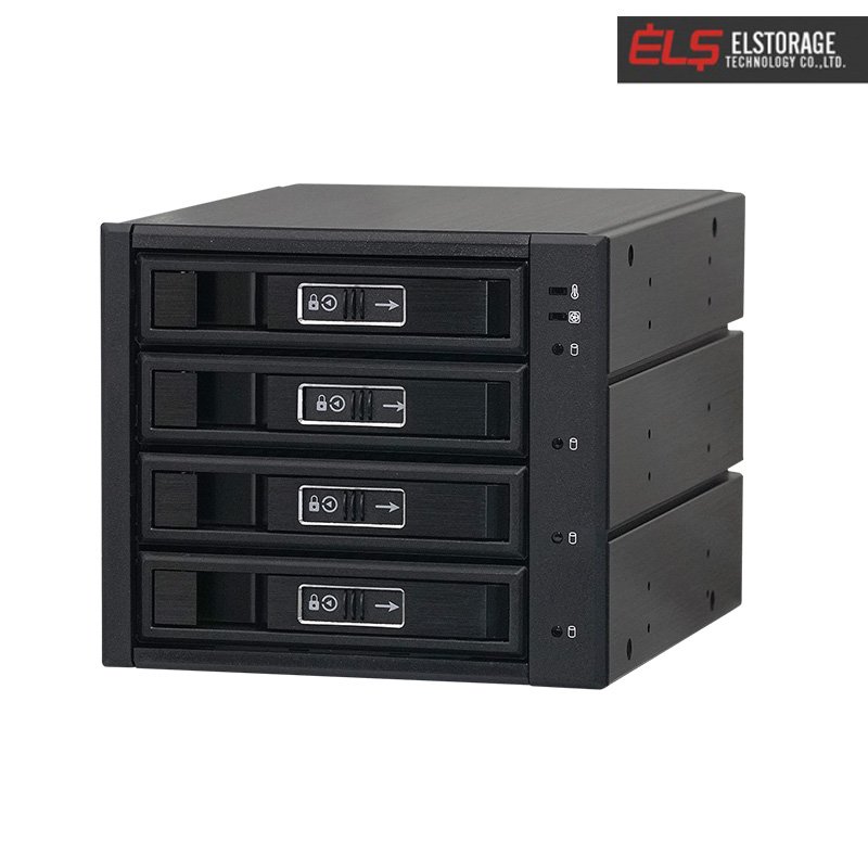 ELS-Storage N-46TM 5.25吋x3 轉2.5吋or3.5吋x4 硬碟 轉接盒 抽取盒 /紐頓e世界