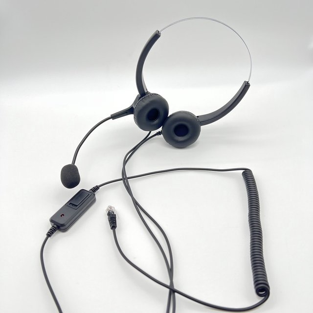 【中晉網路】雙耳耳機麥克風 含調音靜音 阿爾卡特 ALCATEL 4019 話機專用 可依照頭型調整適合大小