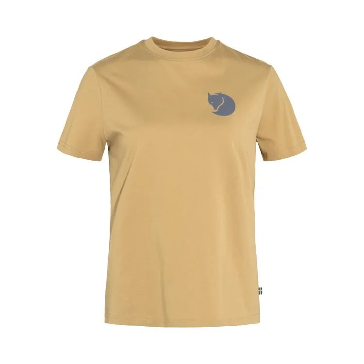 瑞典 Fjallraven 1960 Logo T-shirt 有機棉T恤 女 FR87153-196沙丘褐