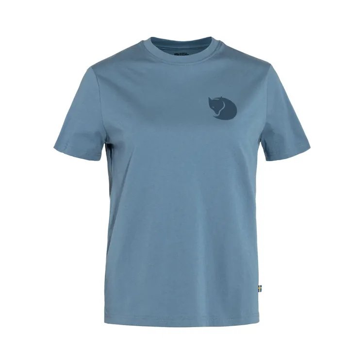 瑞典 Fjallraven 1960 Logo T-shirt 有機棉T恤 女 FR87153-543黎明藍