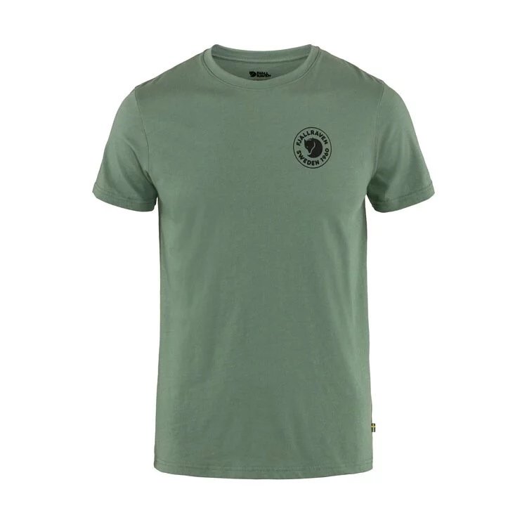 瑞典 Fjallraven 1960 Logo T-shirt 有機棉T恤 男 FR87313-614 綠鏽