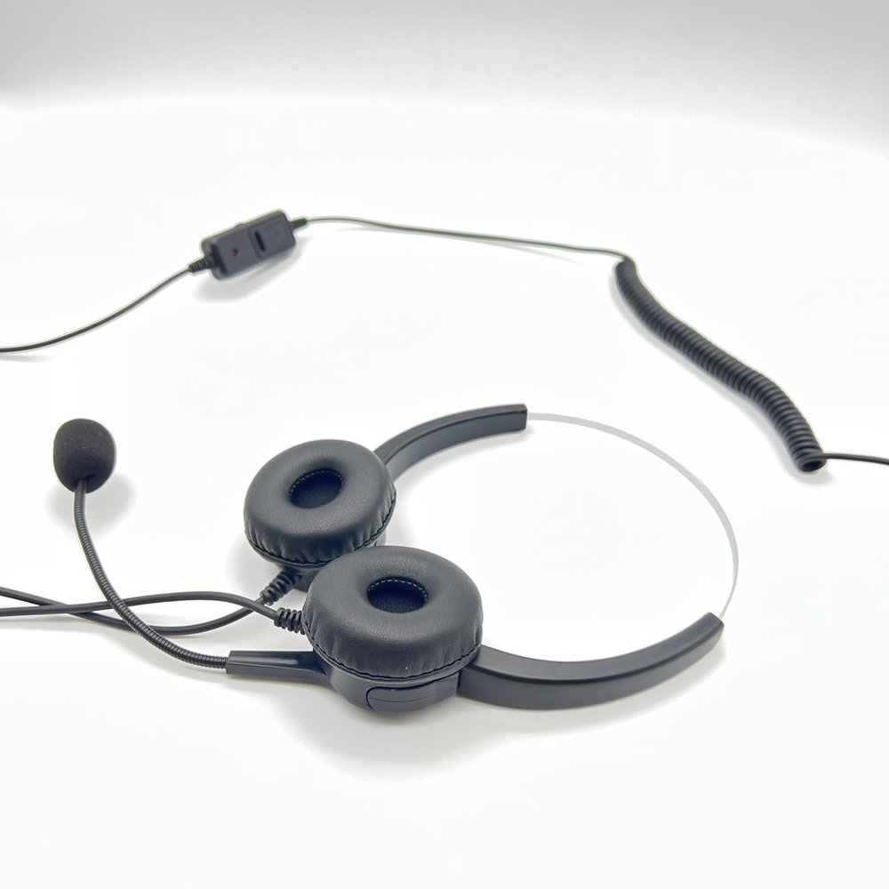 【中晉網路】Yealink IP電話T20 雙耳耳機麥克風 含調音靜音 水晶頭 客服耳麥 旋轉桿麥克風吊臂 康特國際