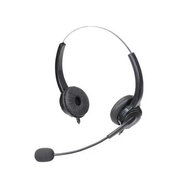 【中晉網路】FHTECOM300 辦公室電話耳機麥克風專售 客服耳麥東訊電話總機專用 雙耳耳機