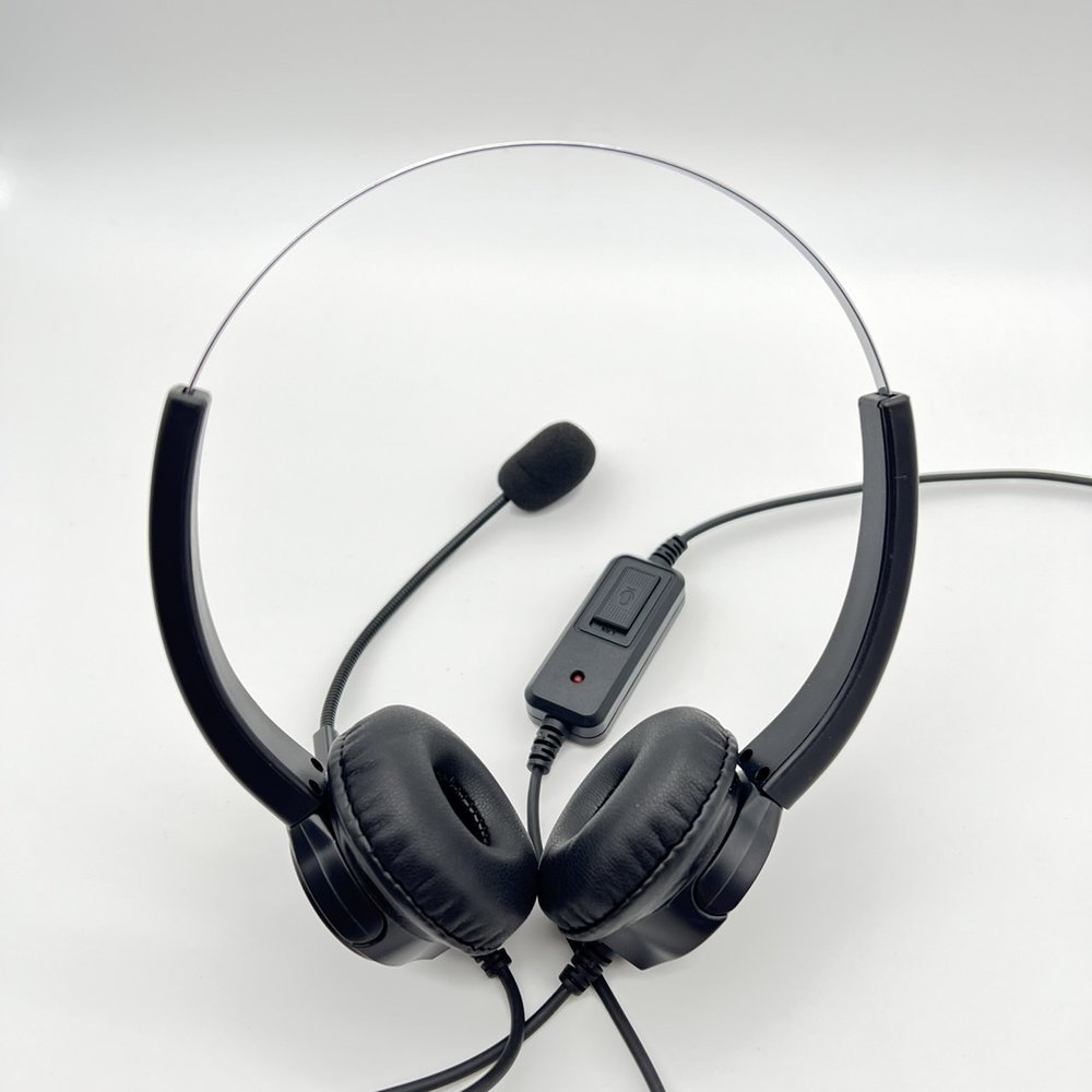 【中晉網路】FHSDX100 耳機麥克風專賣 東訊總機SDX8810 SD7706話機專用 辦公室電話耳麥 電話客服 雙耳耳機調音靜音