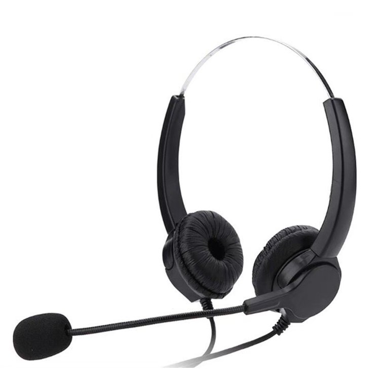 【中晉網路】FHT-300降噪電話耳麥 電話機專用頭戴式耳麥 減少不必要的背景噪音 專業成交大賣必備 雙耳耳機